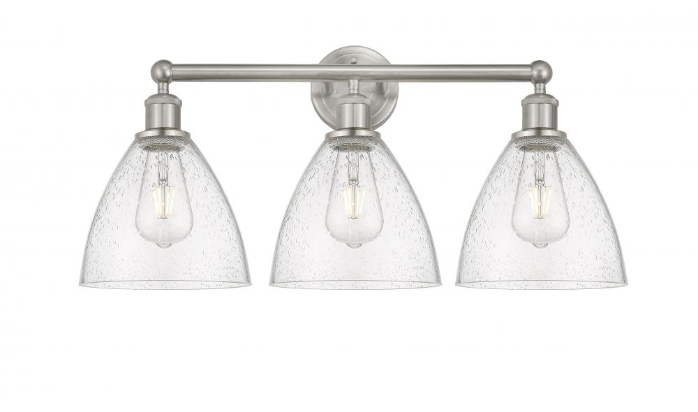 Bristol - 3 Light - 26 inch - Brushed Satin Nickel - Bath Vanity Light