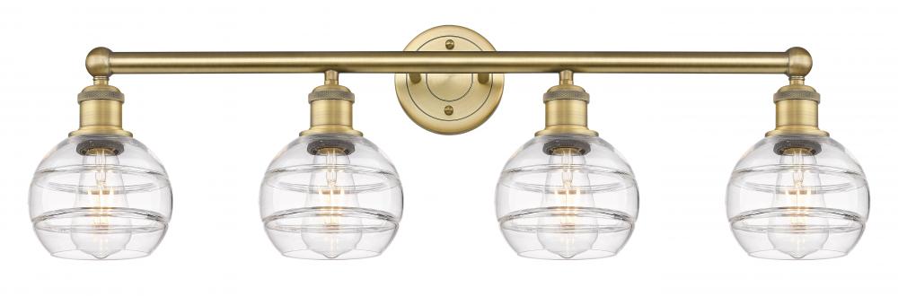 Rochester - 4 Light - 33 inch - Brushed Brass - Bath Vanity Light