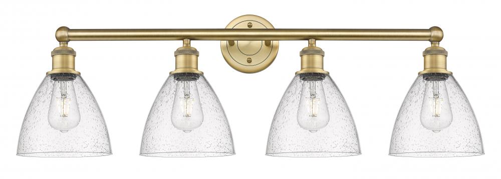 Bristol - 4 Light - 35 inch - Brushed Brass - Bath Vanity Light