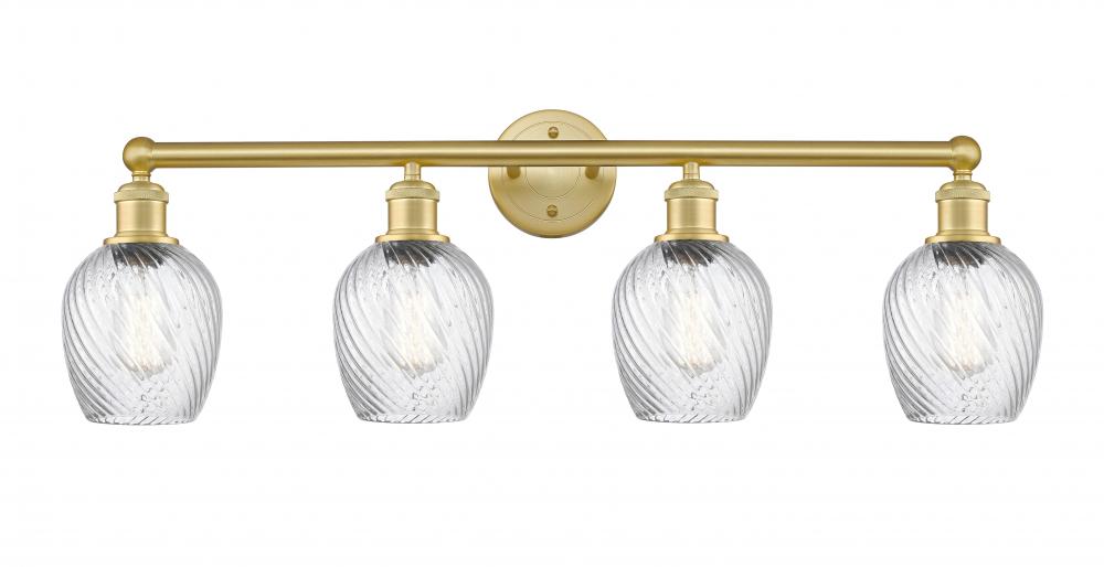 Salina - 4 Light - 33 inch - Satin Gold - Bath Vanity Light