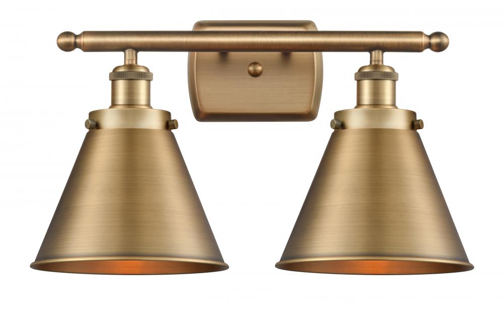 Appalachian - 2 Light - 16 inch - Brushed Brass - Bath Vanity Light