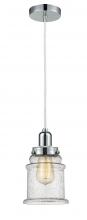 Innovations Lighting 100PC-10W-0H-PC-G184 - Whitney - 1 Light - 8 inch - Polished Chrome - Cord hung - Mini Pendant