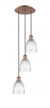 Innovations Lighting 113B-3P-AC-G442 - Brookfield - 3 Light - 12 inch - Antique Copper - Cord Hung - Multi Pendant