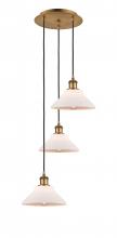 Innovations Lighting 113B-3P-BB-G131 - Orwell - 3 Light - 15 inch - Brushed Brass - Cord Hung - Multi Pendant