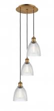 Innovations Lighting 113B-3P-BB-G382 - Castile - 3 Light - 13 inch - Brushed Brass - Cord Hung - Multi Pendant