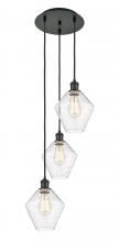 Innovations Lighting 113B-3P-BK-G654-8 - Cindyrella - 3 Light - 15 inch - Matte Black - Cord Hung - Multi Pendant