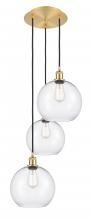 Innovations Lighting 113B-3P-SG-G122-10 - Athens - 3 Light - 17 inch - Satin Gold - Cord Hung - Multi Pendant