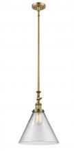 Innovations Lighting 206-BB-G42-L - Cone - 1 Light - 12 inch - Brushed Brass - Stem Hung - Mini Pendant