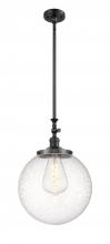 Innovations Lighting 206-BK-G204-14 - Beacon - 1 Light - 12 inch - Matte Black - Stem Hung - Mini Pendant