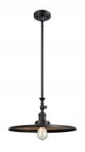 Innovations Lighting 206-BK-MFR-BK-16 - Appalachian - 1 Light - 16 inch - Matte Black - Stem Hung - Mini Pendant