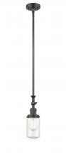 Innovations Lighting 206-OB-G312 - Dover - 1 Light - 5 inch - Oil Rubbed Bronze - Stem Hung - Mini Pendant