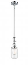 Innovations Lighting 206-PC-G312 - Dover - 1 Light - 5 inch - Polished Chrome - Stem Hung - Mini Pendant