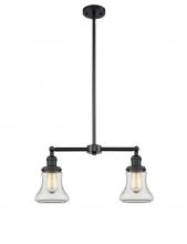 Innovations Lighting 209-BK-G192 - Bellmont - 2 Light - 21 inch - Matte Black - Stem Hung - Island Light