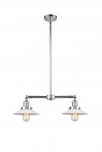 Innovations Lighting 209-PC-G1 - Halophane - 2 Light - 21 inch - Polished Chrome - Stem Hung - Island Light