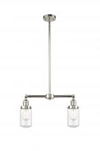 Innovations Lighting 209-PN-G312 - Dover - 2 Light - 21 inch - Polished Nickel - Stem Hung - Island Light