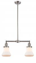 Innovations Lighting 209-SN-G191 - Bellmont - 2 Light - 21 inch - Brushed Satin Nickel - Stem Hung - Island Light