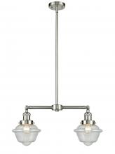 Innovations Lighting 209-SN-G534 - Oxford - 2 Light - 24 inch - Brushed Satin Nickel - Stem Hung - Island Light