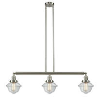 Innovations Lighting 213-SN-G532 - Oxford - 3 Light - 40 inch - Brushed Satin Nickel - Stem Hung - Island Light