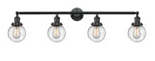 Innovations Lighting 215-BK-G204-6 - Beacon - 4 Light - 42 inch - Matte Black - Bath Vanity Light