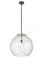 Innovations Lighting 221-1S-BAB-G1215-18 - Athens Water Glass - 1 Light - 18 inch - Black Antique Brass - Stem Hung - Pendant