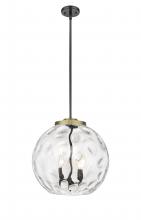 Innovations Lighting 221-3S-BAB-G1215-16-LED - Athens Water Glass - 3 Light - 16 inch - Black Antique Brass - Cord hung - Pendant