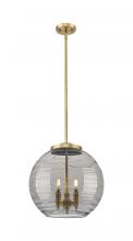 Innovations Lighting 221-3S-BB-G1213-16SM - Athens Deco Swirl - 3 Light - 16 inch - Brushed Brass - Cord hung - Pendant