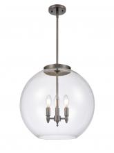 Innovations Lighting 221-3S-OB-G122-18-LED - Athens - 3 Light - 18 inch - Oil Rubbed Bronze - Cord hung - Pendant