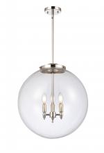 Innovations Lighting 221-3S-PN-G202-18 - Beacon - 3 Light - 18 inch - Polished Nickel - Cord hung - Pendant