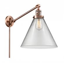 Innovations Lighting 237-AC-G42-L - Cone - 1 Light - 12 inch - Antique Copper - Swing Arm