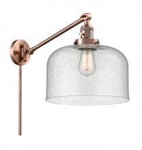 Innovations Lighting 237-AC-G74-L - Bell - 1 Light - 12 inch - Antique Copper - Swing Arm