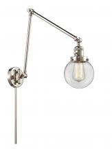 Innovations Lighting 238-PN-G202-6 - Beacon - 1 Light - 6 inch - Polished Nickel - Swing Arm