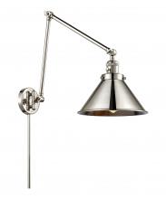 Innovations Lighting 238-PN-M10-PN - Briarcliff - 1 Light - 10 inch - Polished Nickel - Swing Arm