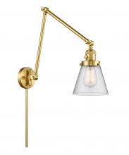 Innovations Lighting 238-SG-G64 - Cone - 1 Light - 8 inch - Satin Gold - Swing Arm