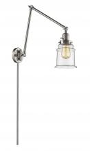 Innovations Lighting 238-SN-G182 - Canton - 1 Light - 6 inch - Brushed Satin Nickel - Swing Arm