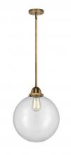 Innovations Lighting 288-1S-BB-G202-12 - Beacon - 1 Light - 12 inch - Brushed Brass - Cord hung - Mini Pendant