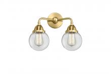 Innovations Lighting 288-2W-SG-G202-6 - Beacon - 2 Light - 14 inch - Satin Gold - Bath Vanity Light