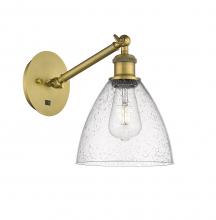 Innovations Lighting 317-1W-BB-GBD-754 - Bristol - 1 Light - 8 inch - Brushed Brass - Sconce