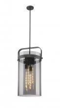 Innovations Lighting 413-4SL-BK-G413-4S-12SM - Pilaster - 4 Light - 12 inch - Matte Black - Pendant