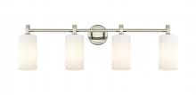 Innovations Lighting 434-4W-PN-G434-7WH - Crown Point - 4 Light - 34 inch - Polished Nickel - Bath Vanity Light