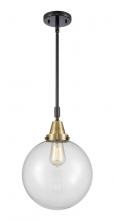 Innovations Lighting 447-1S-BAB-G201-10 - Beacon - 1 Light - 10 inch - Black Antique Brass - Mini Pendant