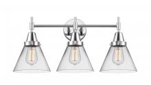 Innovations Lighting 447-3W-PC-G42 - Cone - 3 Light - 26 inch - Polished Chrome - Bath Vanity Light