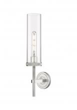 Innovations Lighting 471-1W-SN-G471-12CL - Lincoln - 1 Light - 5 inch - Satin Nickel - Sconce