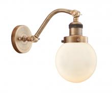 Innovations Lighting 515-1W-BB-G201-6 - Beacon - 1 Light - 6 inch - Brushed Brass - Sconce