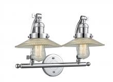 Innovations Lighting 515-2W-PC-G2 - Halophane - 2 Light - 18 inch - Polished Chrome - Bath Vanity Light