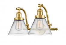 Innovations Lighting 515-2W-SG-G42 - Cone - 2 Light - 18 inch - Satin Gold - Bath Vanity Light