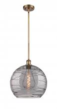 Innovations Lighting 516-1S-BB-G1213-14SM - Athens Deco Swirl - 1 Light - 14 inch - Brushed Brass - Pendant