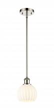 Innovations Lighting 516-1S-PN-G1217-6WV - White Venetian - 1 Light - 6 inch - Polished Nickel - Mini Pendant