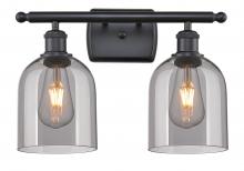 Innovations Lighting 516-2W-BK-G558-6SM - Bella - 2 Light - 16 inch - Matte Black - Bath Vanity Light