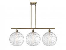 Innovations Lighting 516-3I-AB-G1215-12 - Athens Water Glass - 3 Light - 39 inch - Antique Brass - Stem Hung - Island Light