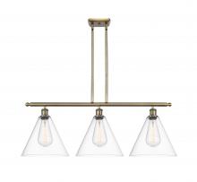 Innovations Lighting 516-3I-AB-GBC-122 - Berkshire - 3 Light - 39 inch - Antique Brass - Cord hung - Island Light